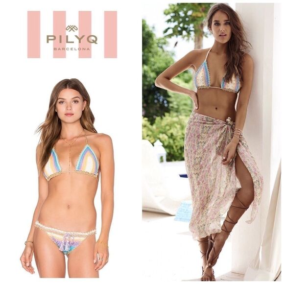 New. PILYQ Romance crochet top. Medium - Picture 1 of 7